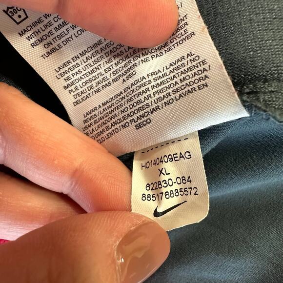 Nike Kids Therma Fit Hooded Jacket Full Zip Gray Pink Neon XL - Picture 6 of 9